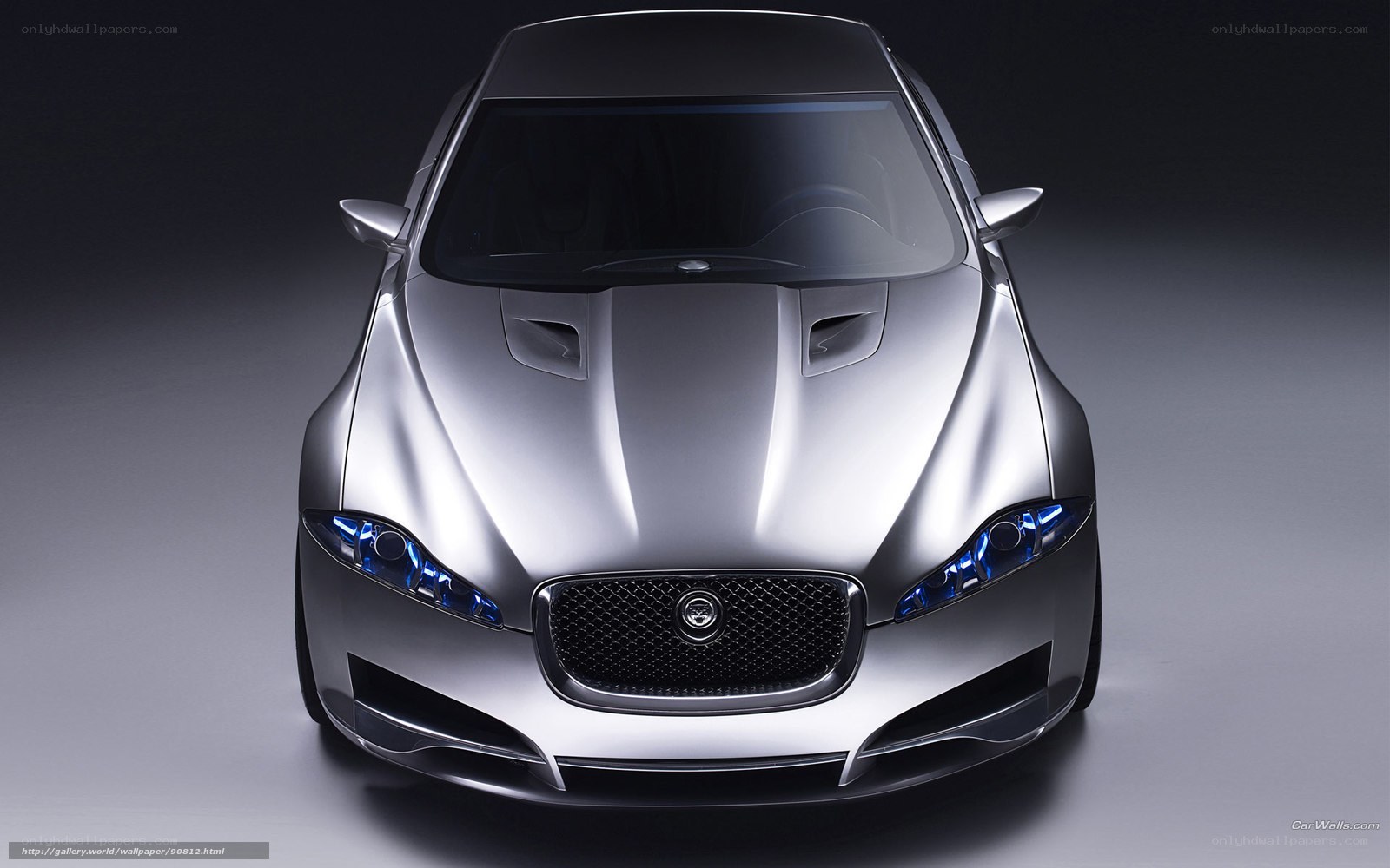 silver jaguar concept car
