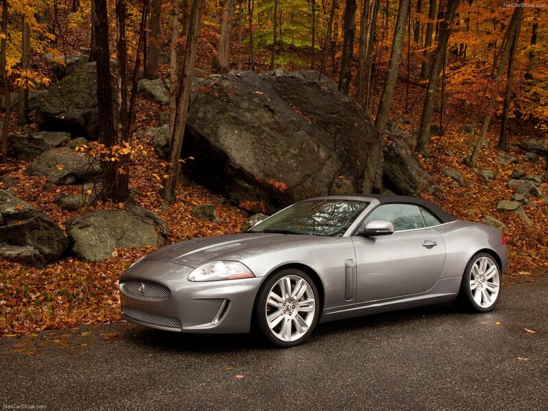Silver Jaguar Convertible — Gray, Serene
