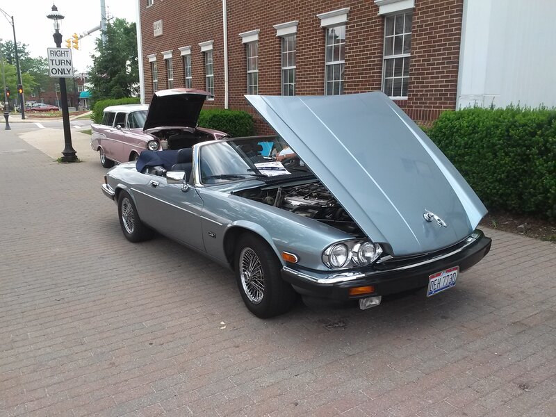 Silver Jaguar Convertible — Gray