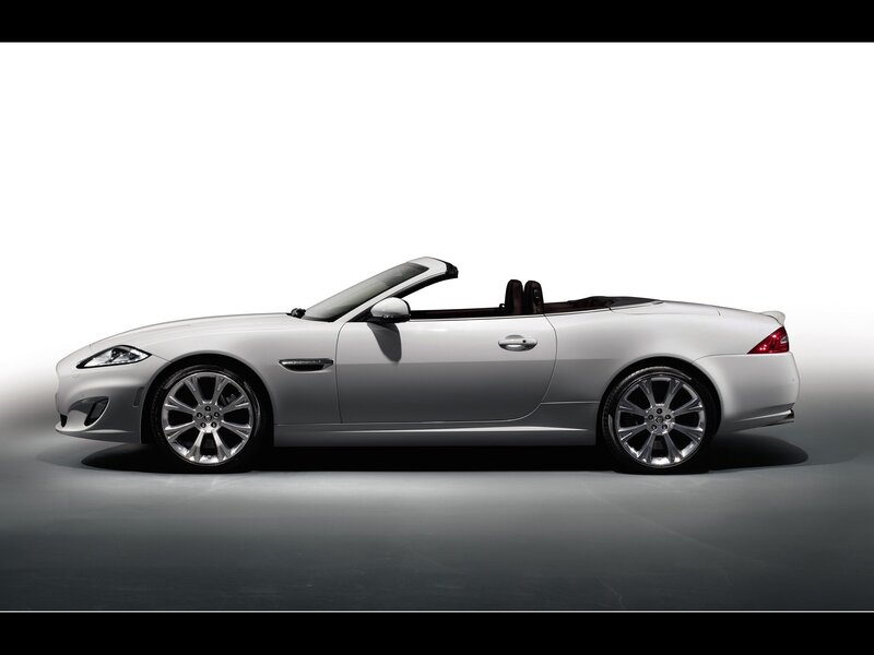 silver jaguar convertible