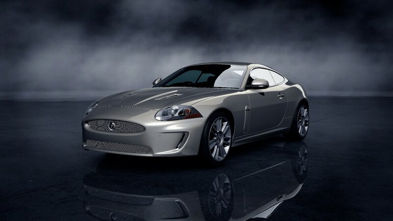 Silver Jaguar Coupe — Gray