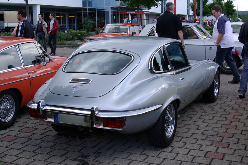 Silver Jaguar E-type — Calm
