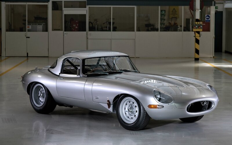 Silver Jaguar E-type