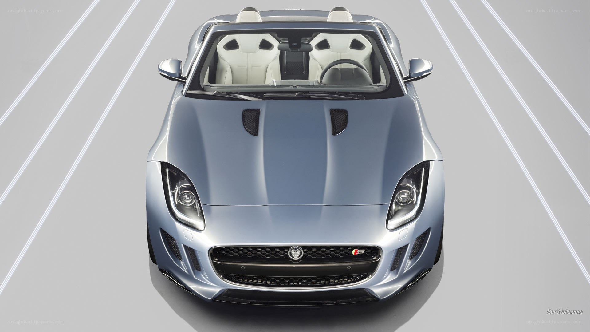 silver jaguar f-type car