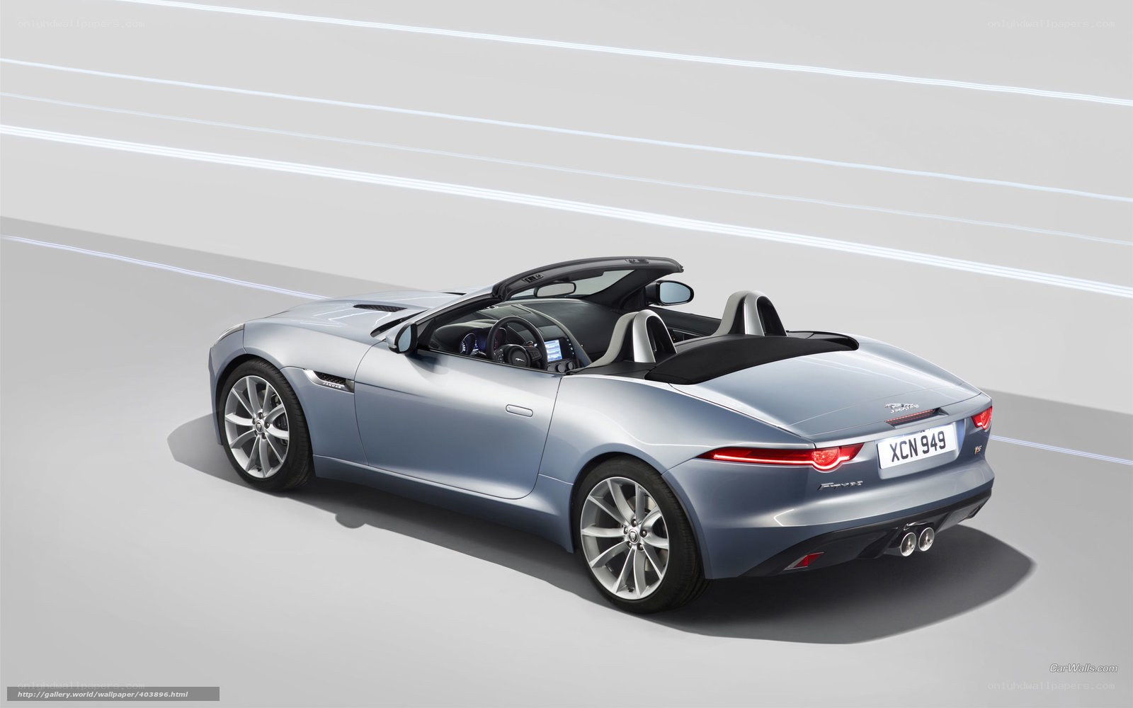 silver jaguar f-type convertible