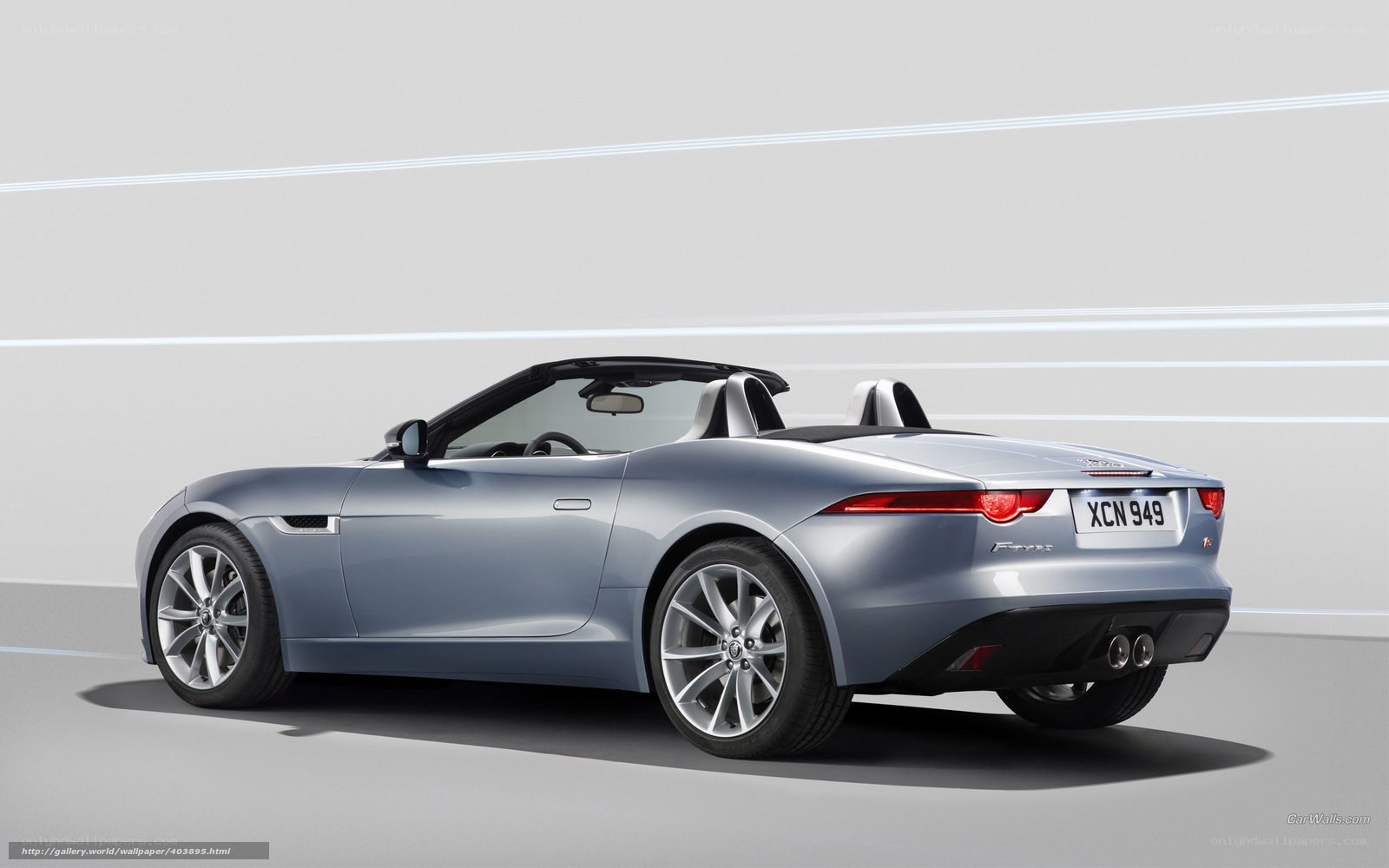 silver jaguar f-type convertible