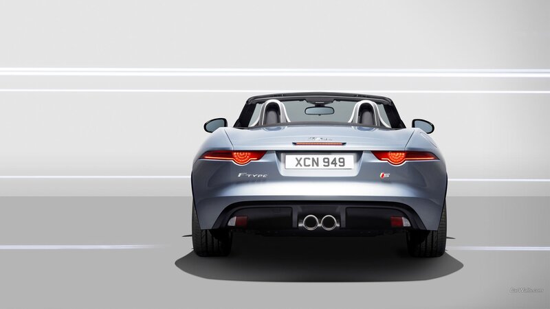 Silver Jaguar F-type — Gray