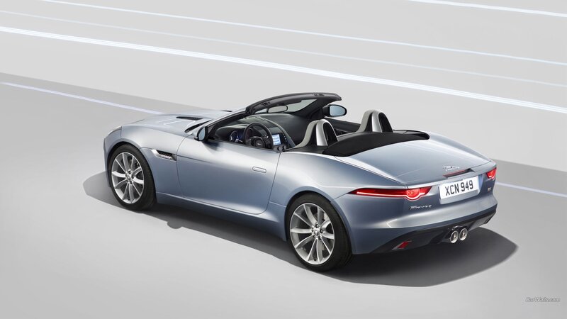 Silver Jaguar F-type — Modern