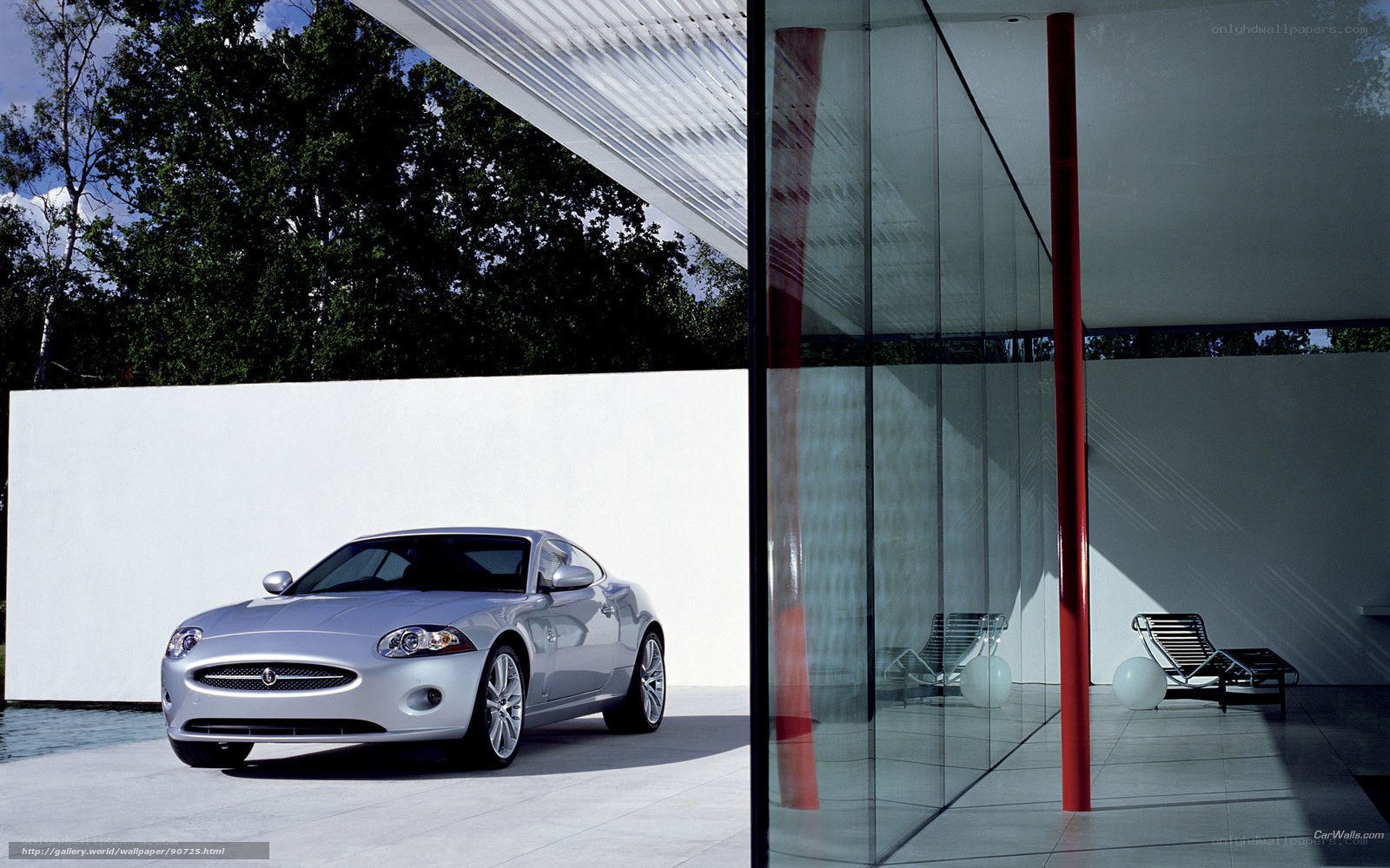 Silver Jaguar in Modern Architecture