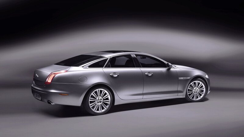 silver jaguar luxury sedan