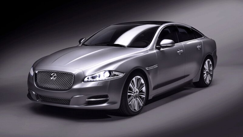 silver jaguar luxury sedan
