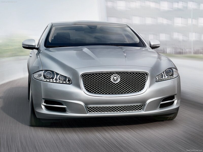 silver jaguar luxury sedan