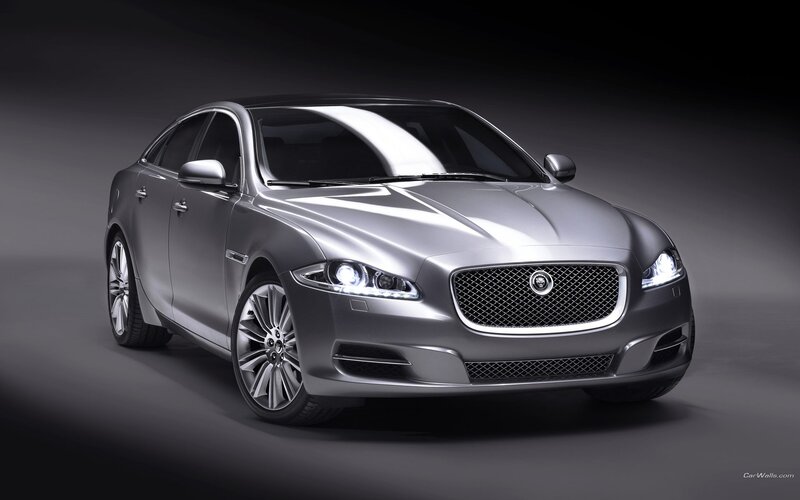 silver jaguar luxury sedan