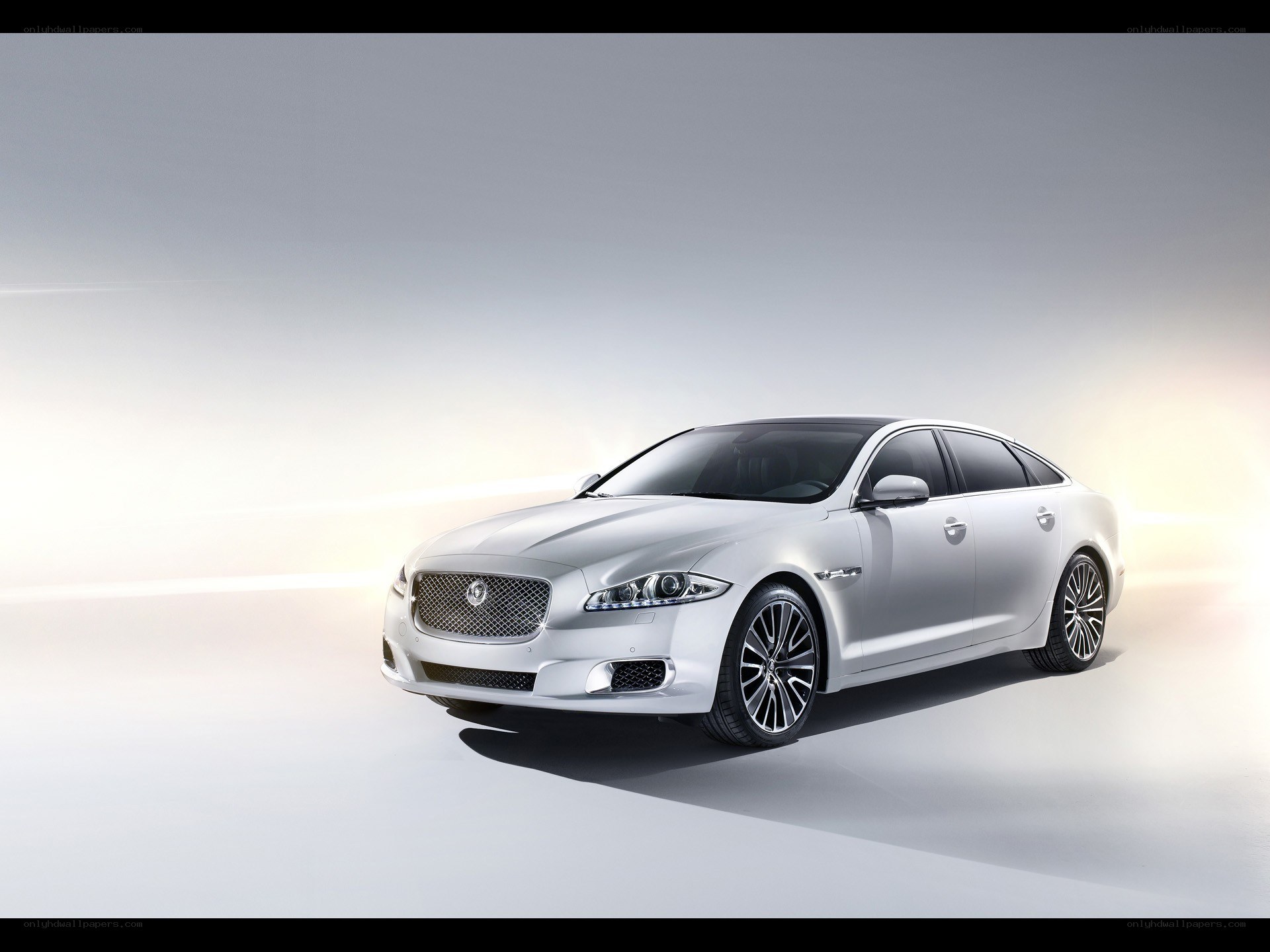 silver jaguar luxury sedan