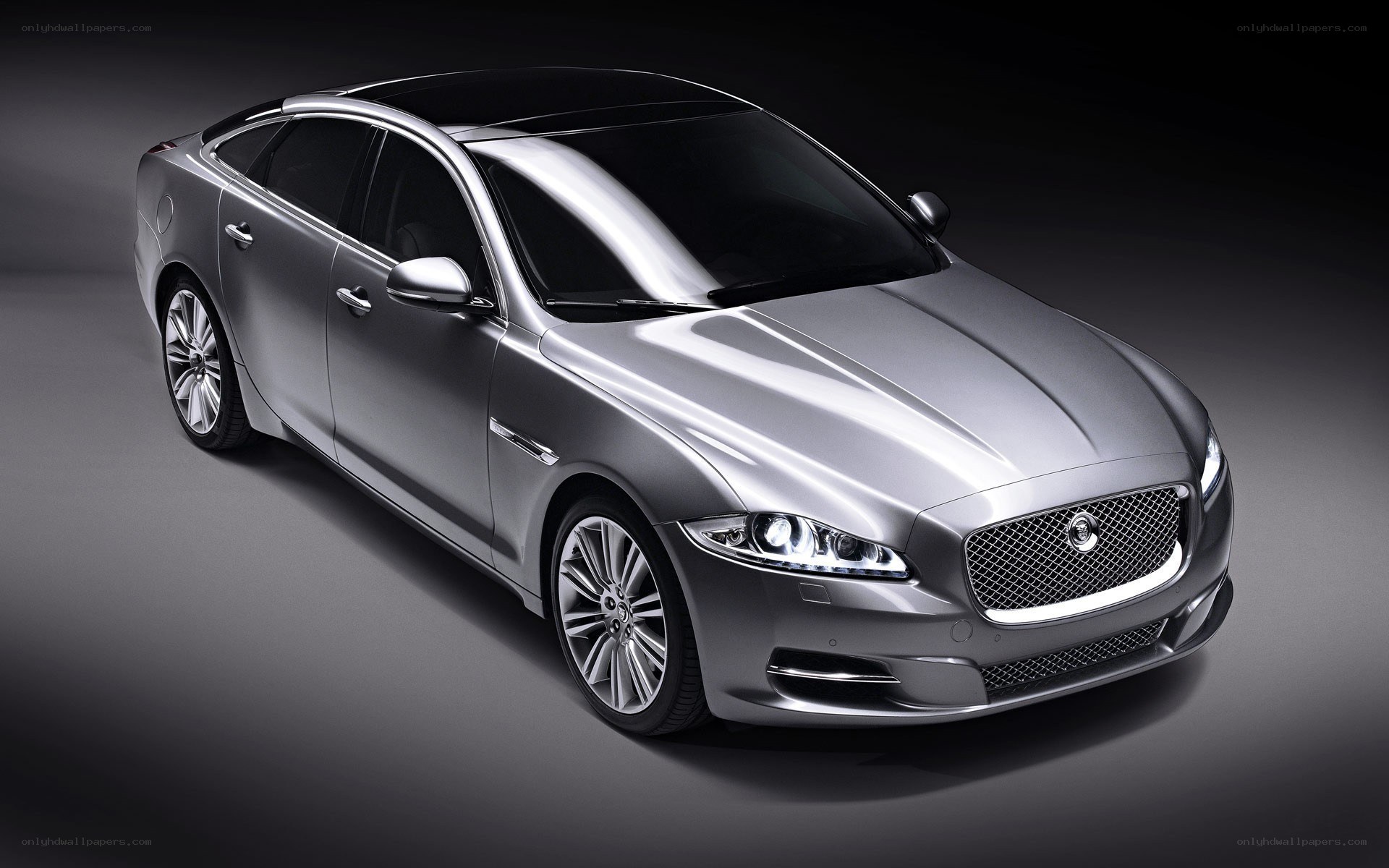 silver jaguar luxury sedan