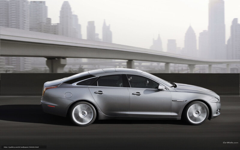 silver jaguar on city highway