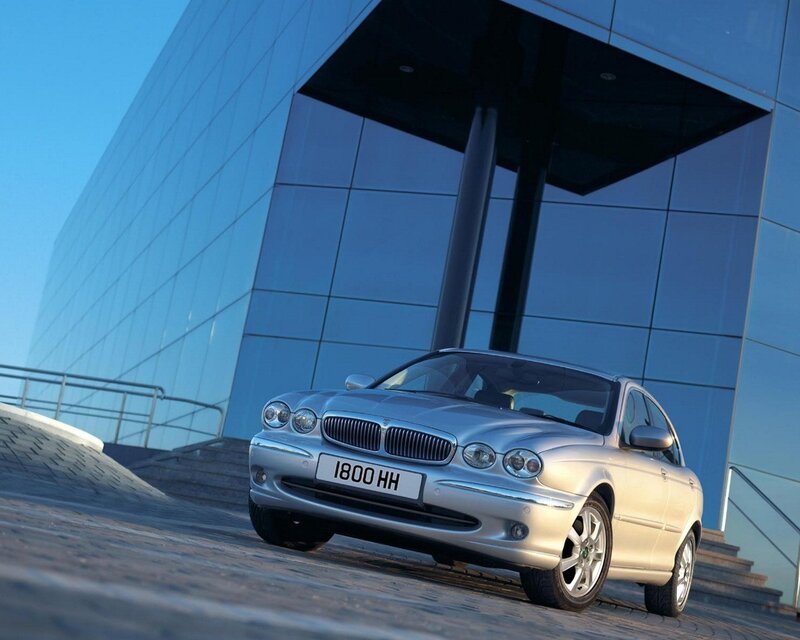 Silver Jaguar S-Type car