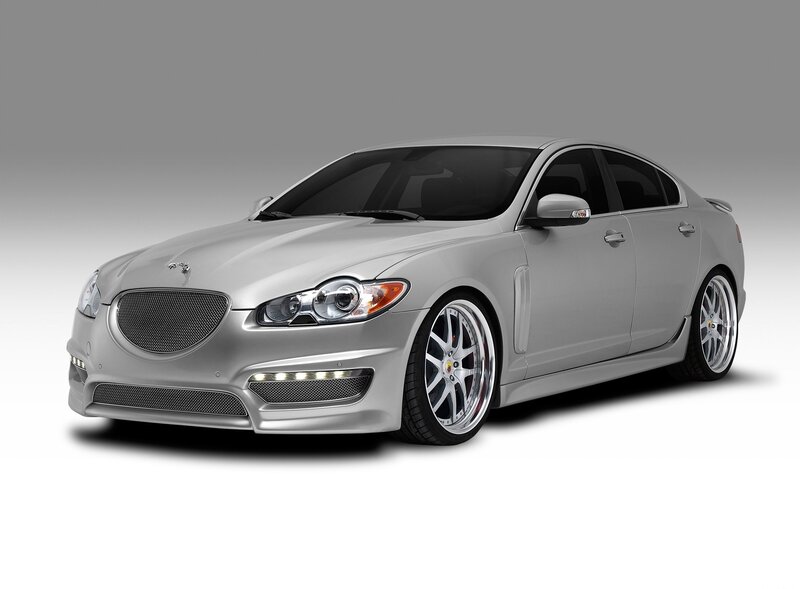 silver jaguar sedan