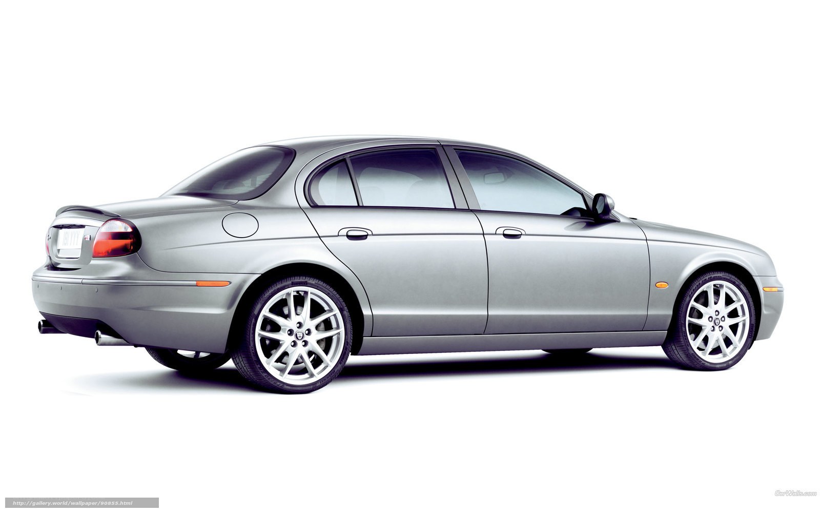 silver jaguar sedan car
