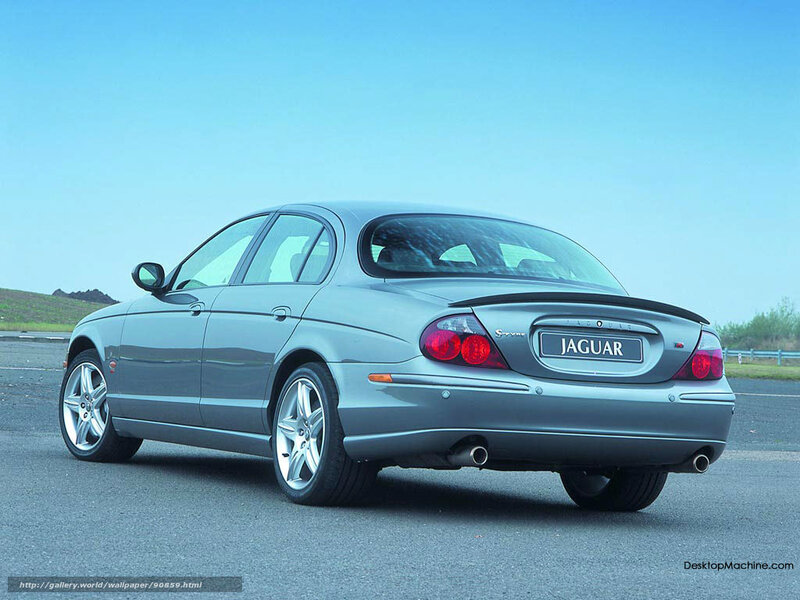 Silver Jaguar Sedan — Gray, Calm