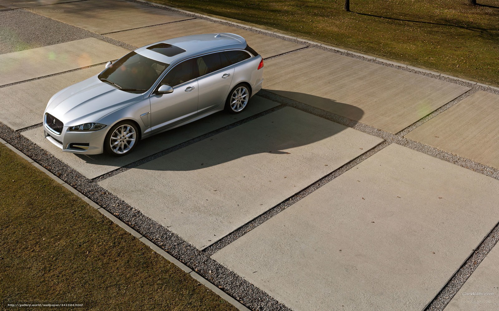 silver jaguar station wagon