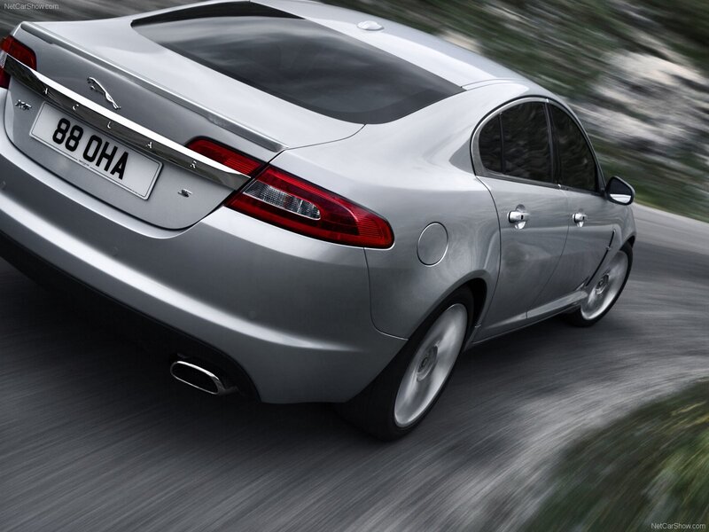 Silver Jaguar Xf