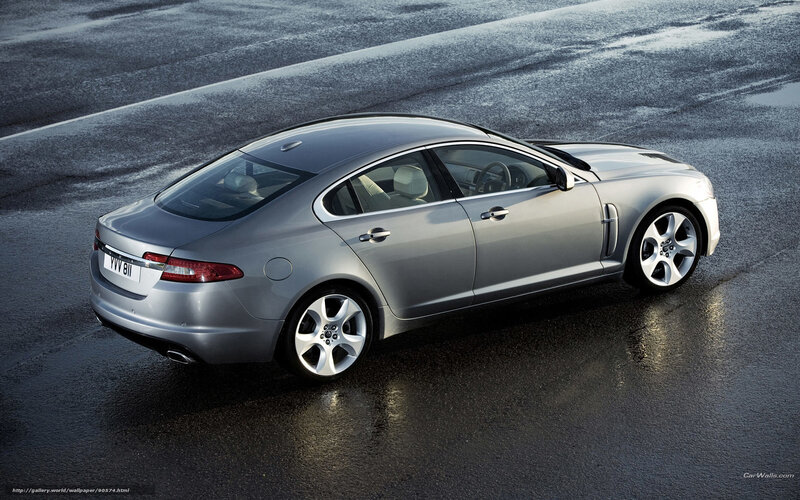 Silver Jaguar Xfr Sedan — Dramatic