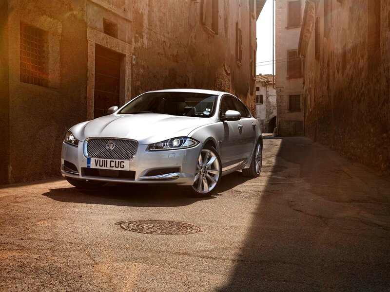 Silver Jaguar Xj — Dramatic, Afternoon