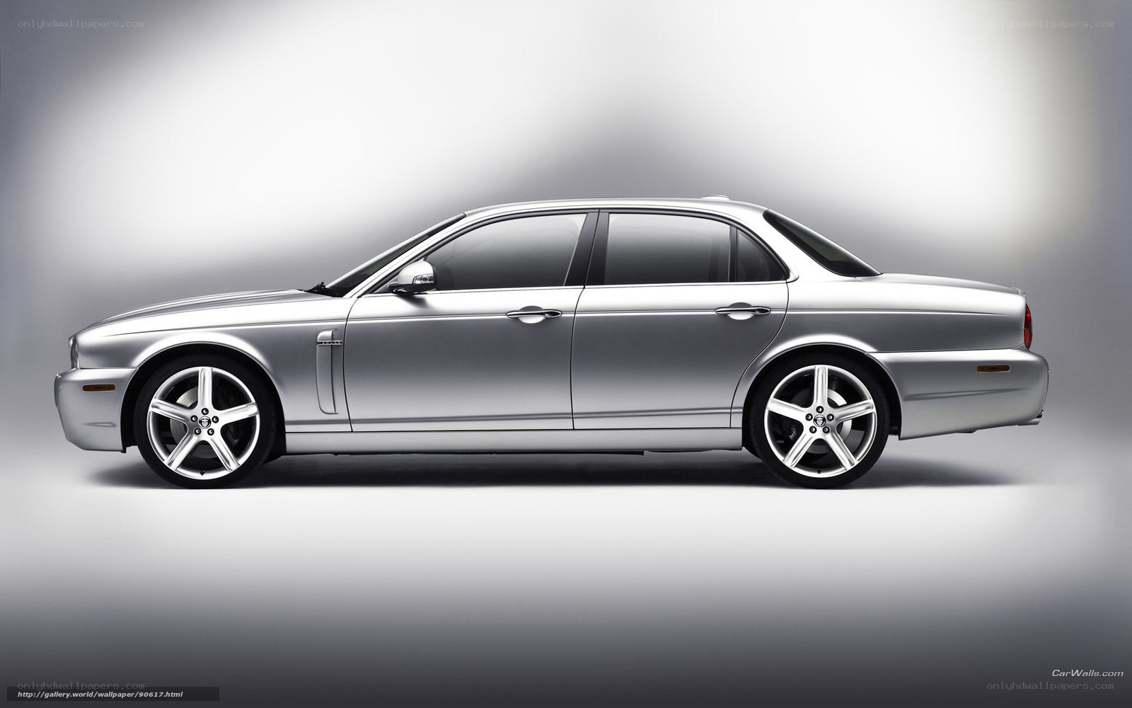 silver jaguar xj sedan
