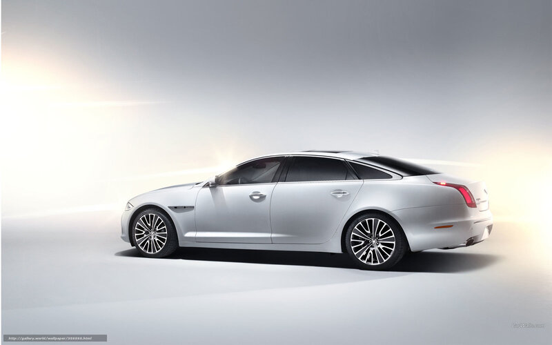Silver Jaguar Xj Sedan — Dramatic, Photograph, Car