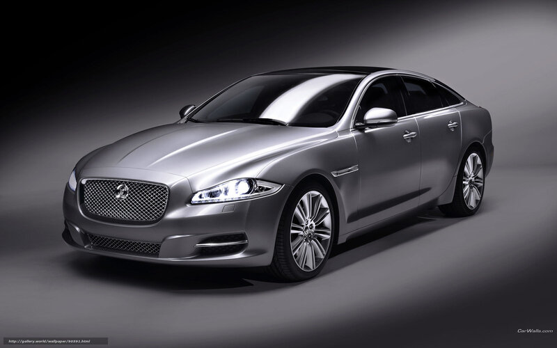 Silver Jaguar Xj Sedan — Dramatic