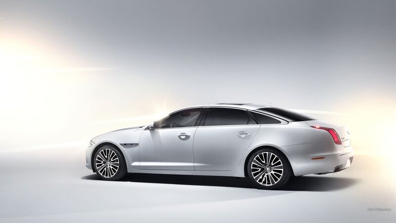 Silver Jaguar Xj Sedan — Serene, Photograph