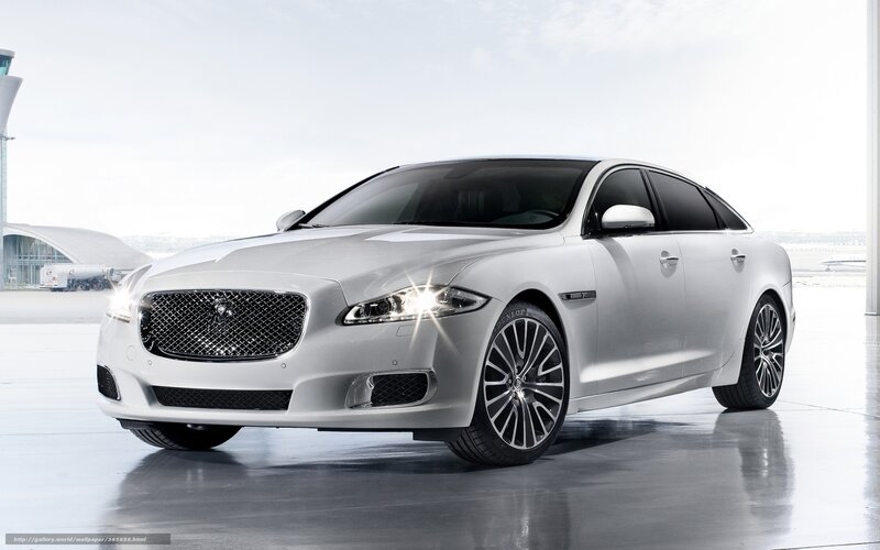 Silver Jaguar Xj — White, Neutral