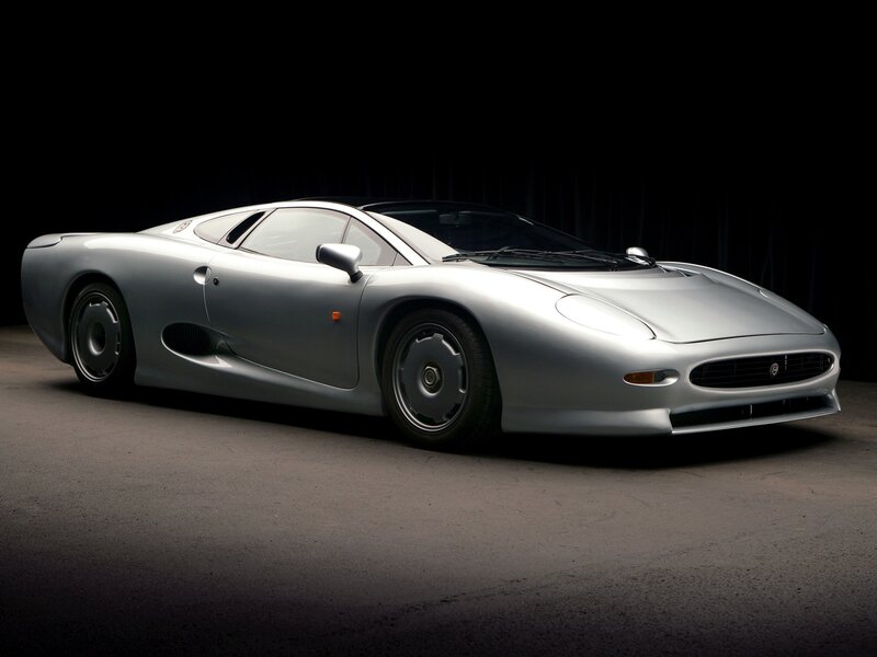 Silver Jaguar Xj220 — Dramatic, Photograph