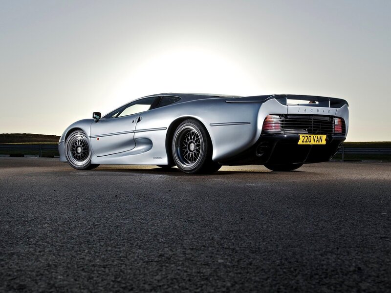 Silver Jaguar Xj220 — Dramatic