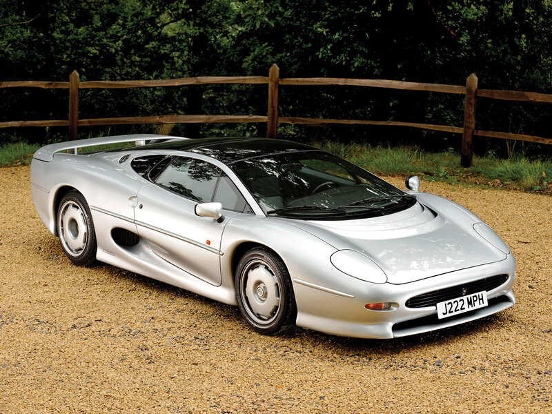 Silver Jaguar Xj220