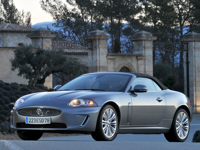 silver jaguar xk convertible