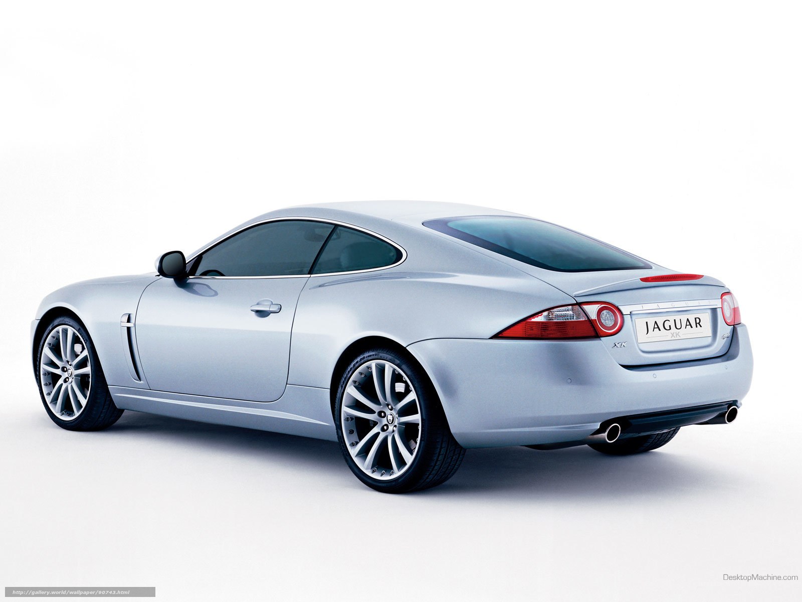 Silver Jaguar XK Coupe