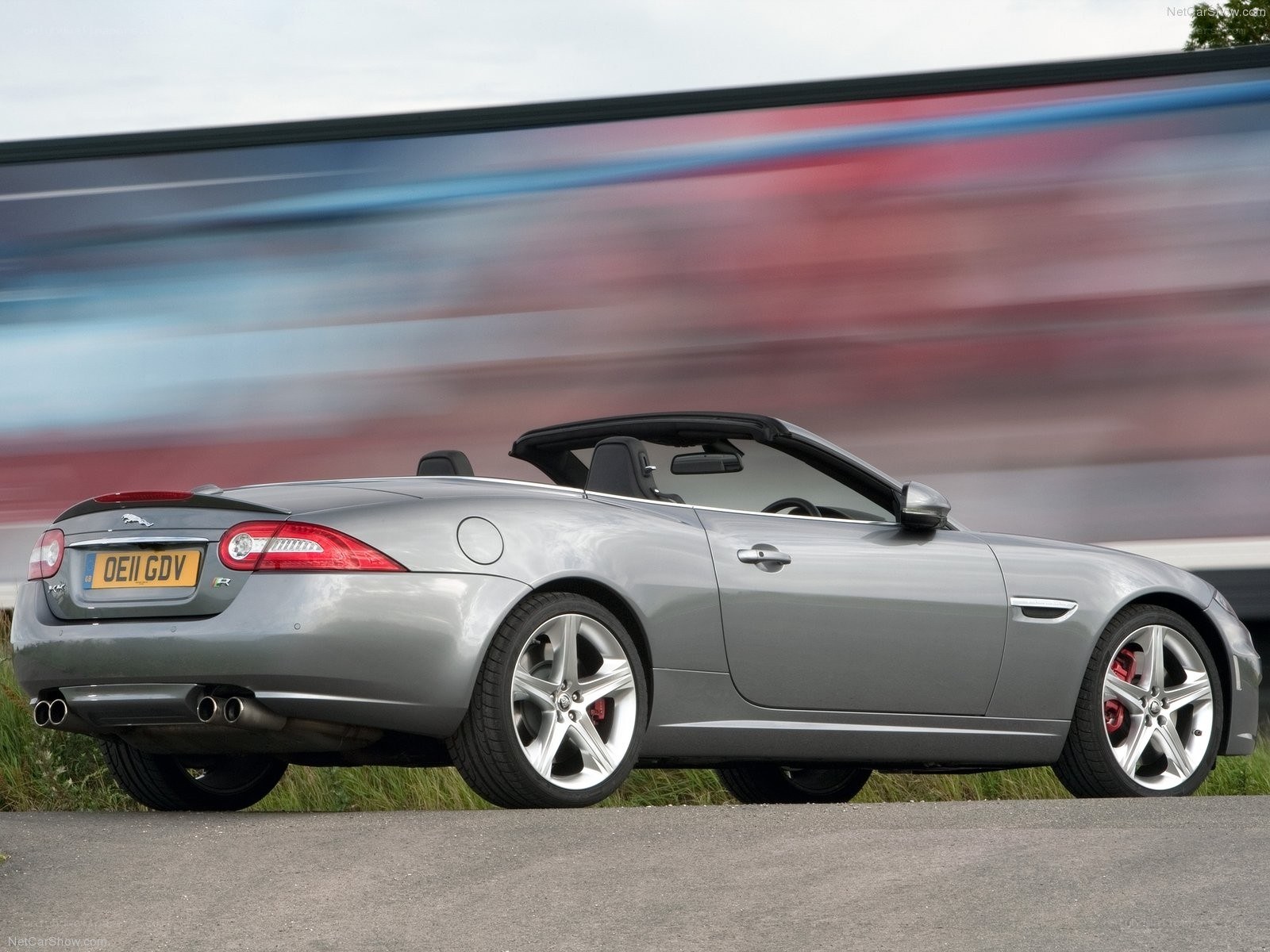 silver jaguar xkr convertible
