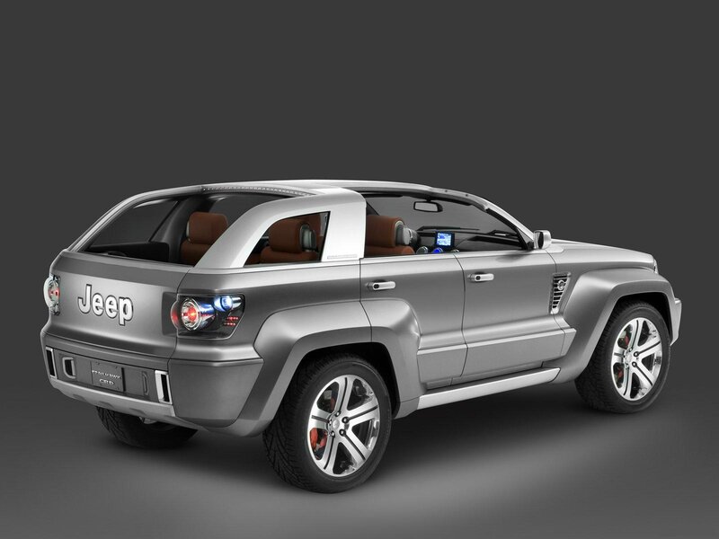 Silver Jeep concept car