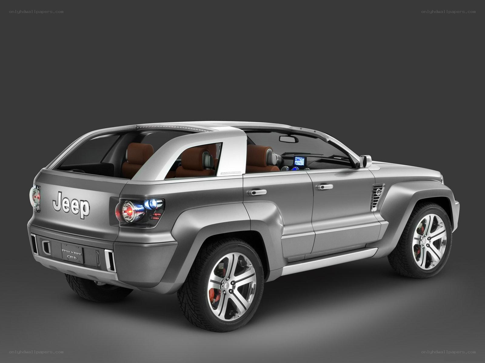 Silver Jeep concept car