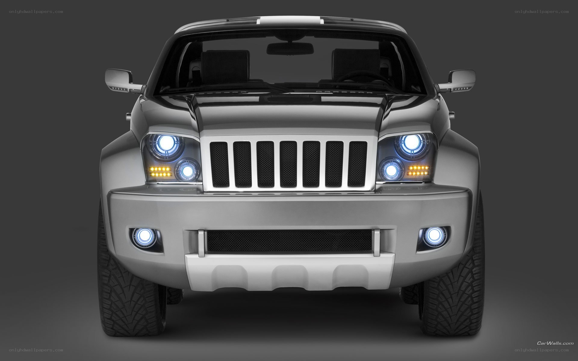 silver jeep concept vehicle
