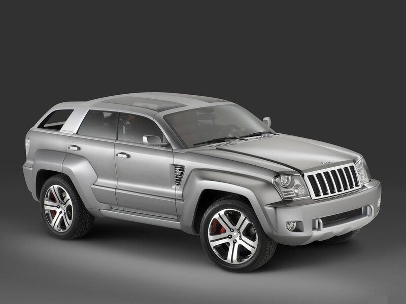 Silver Jeep Concept Vehicle