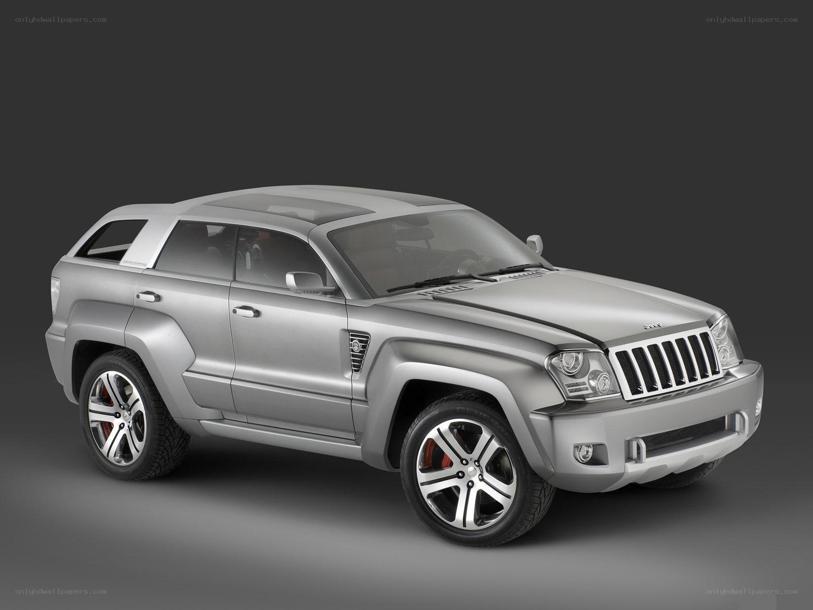 Silver Jeep Concept Vehicle