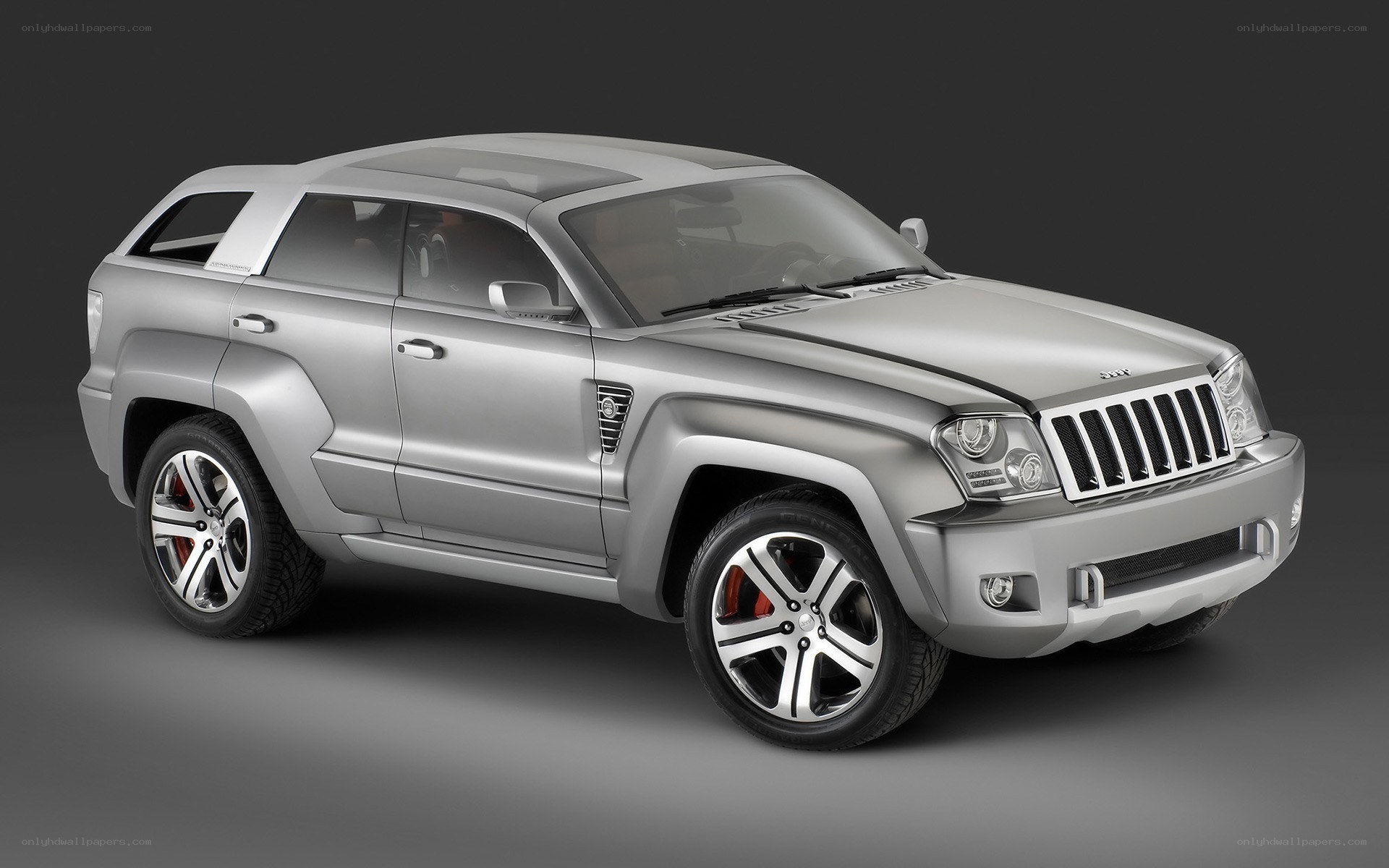 Silver Jeep Concept Vehicle