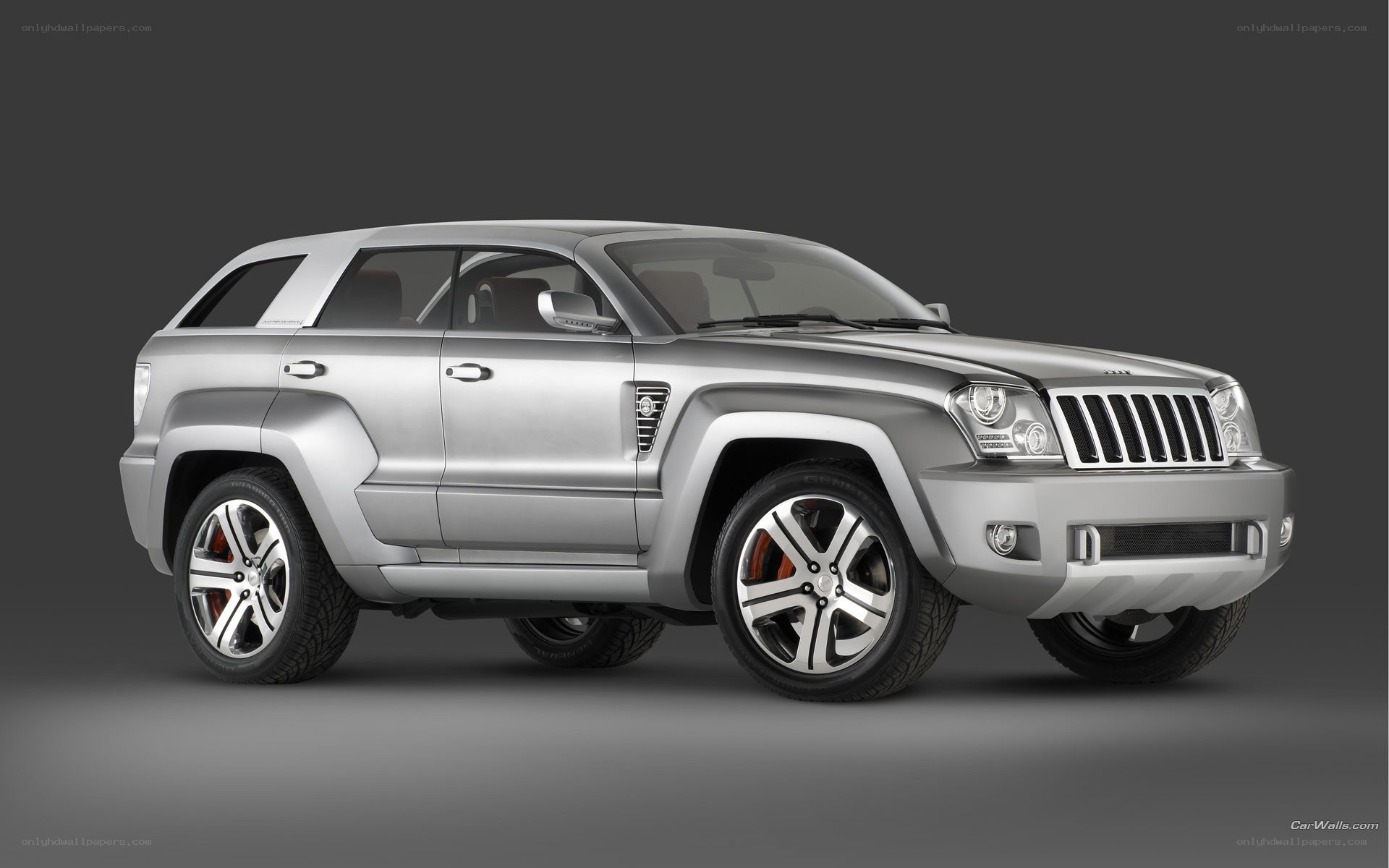 silver jeep concept vehicle