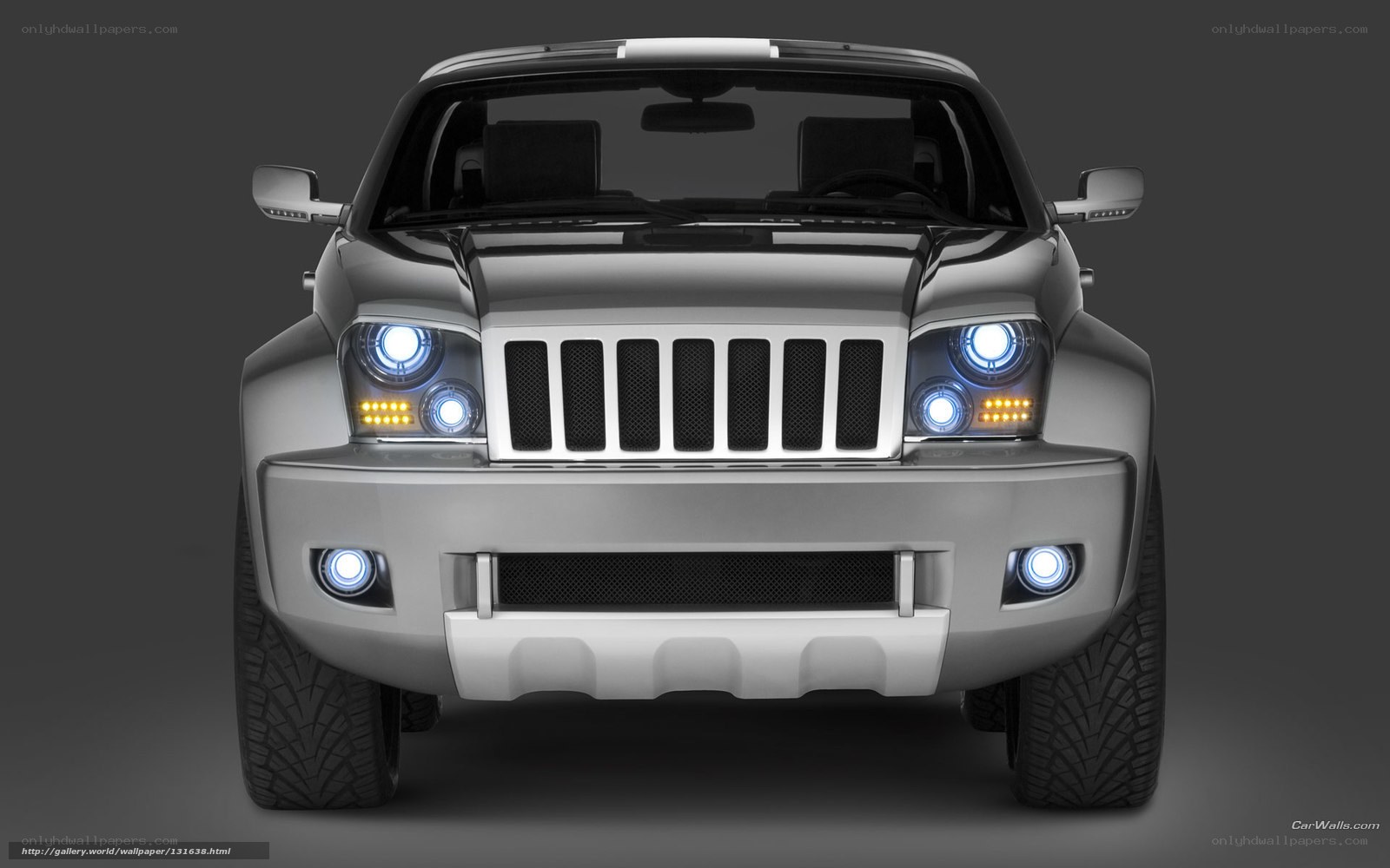 silver jeep concept vehicle