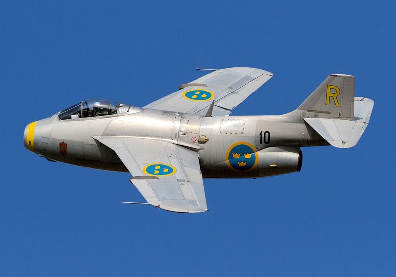 Silver Jet Aircraft — Blue, Clear