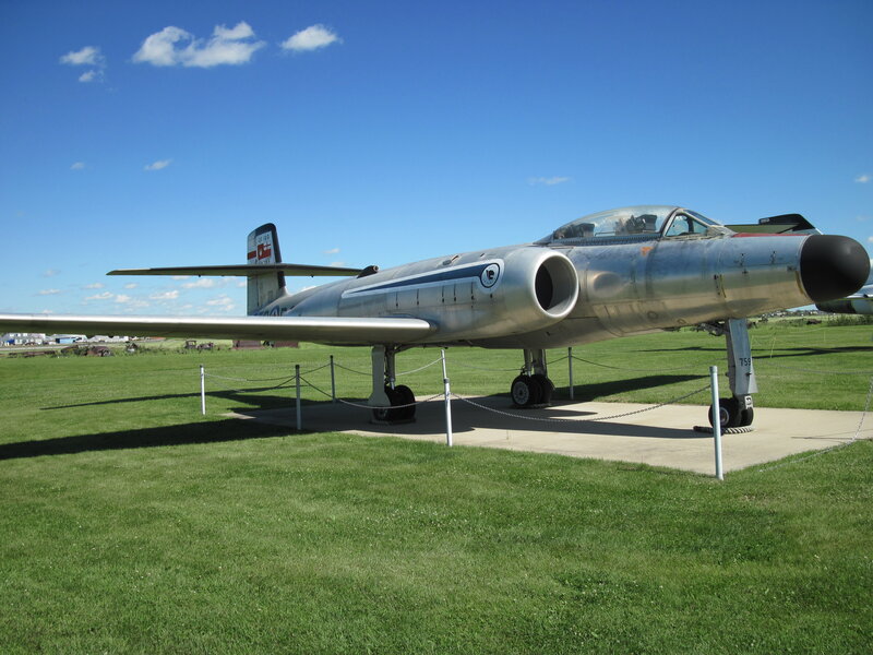 Silver Jet Aircraft — Green, Serene