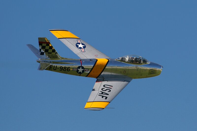 Silver Jet Airplane — Blue